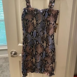Wild Honey Mini snakeskin dress